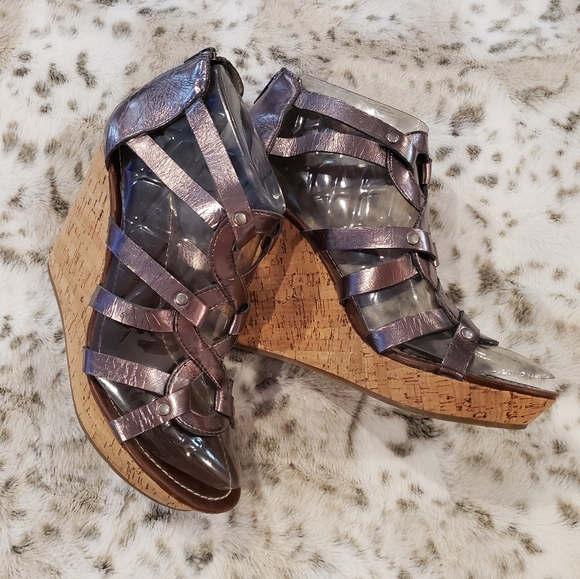 Gladiator Wedge Sandals - Picture 2 of 4